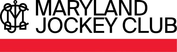 A red and white striped background with the words maryland hockey written in black.